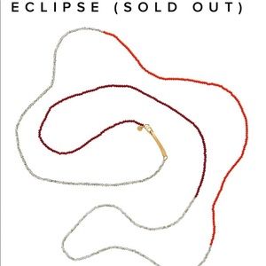 India Hicks Eclipse Necklace Flamingo/Silver